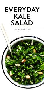 Everyday Kale Salad Gimme Some Oven Recipe Kale Salad Recipes Kale Salad Recipes