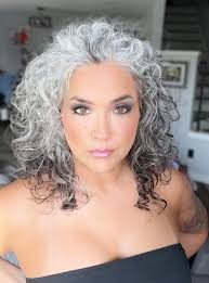 Curly hair and makeup at 51