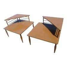 Coffee tables are magnets for clutter. 1960 S Danish Modern Baumritter Corner End Side Tables A Pair Side Table Table Square Tables