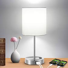 Macally led desk nightstand & bedside lamp with usb port 4 high powered ports. Touch Control Table Lamp 3 Way Dimmable Lamp With 2 Fast Charging Usb Ports Power Outlet Bedside Lamp Nightstand Lamp Usb Lamp For Bedroom Living Room Office Daylight White Bulb Included