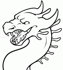 Maybe you would like to learn more about one of these? How To Draw A Simple Dragon Head Step By Step Dragons Draw A Dragon Fantasy Free Online Drawing Tutoria Dragon Drawing Easy Drawings Simple Dragon Drawing