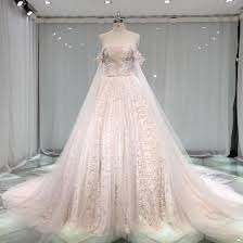 Oder du bist auf eine hochzeit eingeladen. Luxus Herrlich Champagner Spitze Brautkleider Hochzeitskleider 2019 Prinzessin Herz Ausschnitt Off Shoulder Kurze Armel Ruckenfreies Perlenstickerei