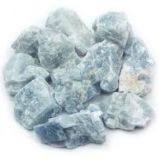 The mohs scale of mineral hardness, based on scratch hardness comparison, defines value 3 as calcite. Calcite Blue Calcite Natural Chunks Mexico Blue Calcite