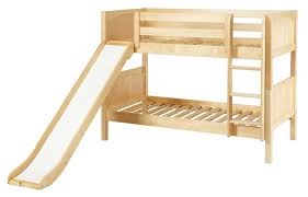 A loft bed that works with an entire system of plans to get your teen more space and storage in their room. Bunk Bed With Slide Bunk Bed Plans Bed With Slide