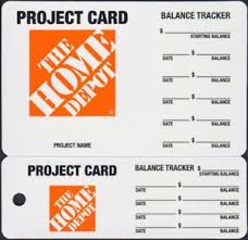 Be sure to keep your visa gift card—even after the balance is depleted—in case you need to return any purchased items, as you. Gift Card Balance Tracker Home Depot United States Of America Project Card Col Us Homedepot 164h