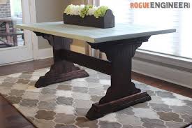 50 diy dining table plans to build for kitchen or dining room. Monastery Dining Table Free Diy Plans Rogue Engineer