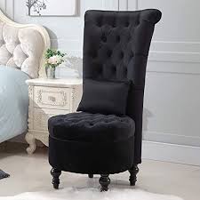 Amazing Offer On Anj Home Retro High Back Armless Chair Bedroom Furniture Upholstered Tufted Royal Accent Seat Lumbar Support Cah0008 Black Online Alyssafa In 2020 Furniture Living Room Leather Black Furniture