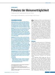 Besuchen sie diese site für details: Pravalenz Der Weinunvertraglichkeit