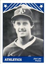 1983 Idaho Falls Athletics TCMA 14 Joe Law Pittsburgh Pennsylvania Baseball  Card