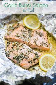 Place on a baking sheet and bake in a 400 degrees f (200 . Foil Pack Salmon With Garlic Butter And Lemon Eat Better Recipes