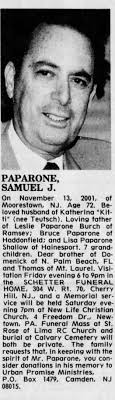 Salvatore John “Samuel” Paparone (1929-2001)