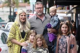 The former bh 90210 star stood proudly among her brood for a picture taken standing next to tori from left to right were sons liam, beau, and finn. Dean Mcdermott Hints Tori Spelling Isn T Done Having Kids Cafemom Com
