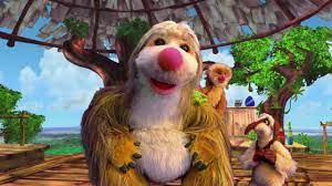 He was sitting near the television in his bouncy chair kicking & fussing away and all of a sudden , i swear, it was like a calming hypnosis took over. It S A Big Big World Full Episode Winslow S Gone Bananas I Love Purple Youtube