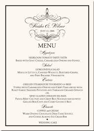 It says the name of the couple along with the date and it lists. 16 Best Design Your Own Wedding Menu Cards Cherry Marry