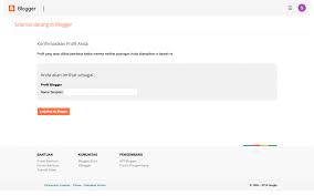 Bagaimana untuk membuat profil blog? Cara Membuat Blogspot Mudah Cepat Tips Blogging