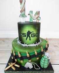 White cake with vanilla buttercream. Little Hunnys Cakery On Instagram Counter Strike Themed Cake Fondant From Fantasiafondant Boy Birthday Cake Themed Cakes Cool Birthday Cakes