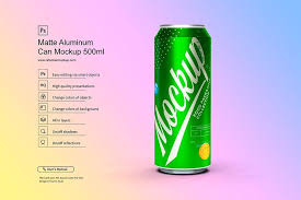 Three Aluminum Cans Mockup 330ml In 2020 Aluminum Can Bottle Mockup Canning