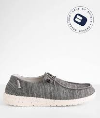 Hey Dude Wendy Stretch Shoe Women S Shoes In Charcoal Lurex Buckle