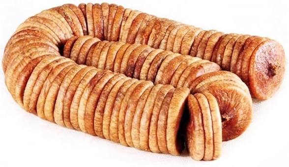 A pile of dried figs