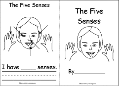 This five senses free printables pack contains over 70 pages of fun math and literacy activities focusing the five senses; The Five Senses A Printable Book Enchantedlearning Com