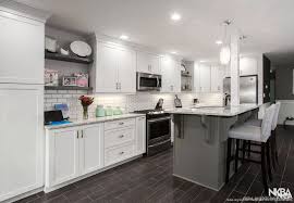 My white kitchen remodel is finally finished!! Gray And White Kitchen Remodel Nkba