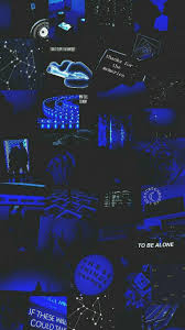 Galaxy Aesthetic Black And Blue Wallpaper Pin By Itskiraababe On Blue Aesthetic Wallpapers Black Aesthetic Wallpaper Edgy Wallpaper