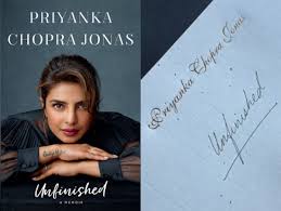 Priyanka Chopra Jonas Unveils Memoir Unfinished Photo I might share great moments of my personal life, but i've always had walls up and been very private, and i open up in my book, the actress tells people. priyanka chopra jonas unveils memoir