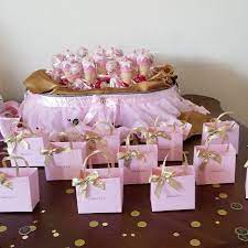 Pink Party Favor Bags For Your Baby Shower L Bridal Shower L Baptism Pink Party Favors Baby Shower Favors Girl Party Favor Bags