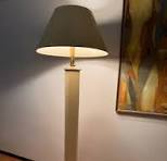 Vintage 80s Reptile Snake Skin brass Standing Floor Lamp Ivory Python Sunset | eBay