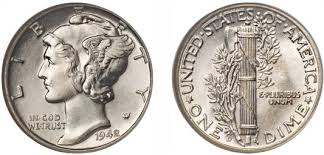 the 1942 1 d overdate is one of the highest rated mercury dimes