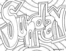 Days of the week cut and paste Days Of The Week Coloring Pages Classroom Doodles