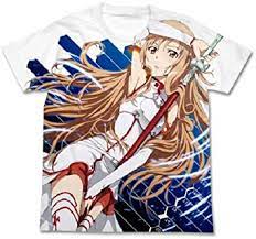 Sword art online t shirt uk. Sword Art Online Sao Asuna Full Graphic T Shirt White M Amazon Co Uk Clothing