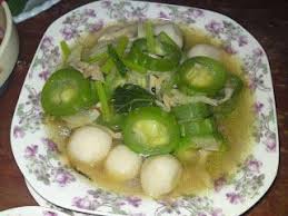 Dari Dapur Orang Kampung Sayur Petola Ular Tumis Air Campur Fishball Makanan Tumis Masakan
