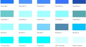 Shades Of Blue Names Different Shades Of Blue Old New