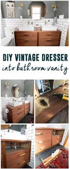 Mid Century Dresser Into Vanity Modern Bathroom Design Mid Century Modern Bathroom Ikea Sinks