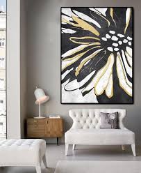 Black And White Canvas Painting Hand Painted Black And White Minimal Painting On Canvas Cz Art Design White Art Painting Modern Art Abstract White Canvas Art