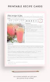 Recipe Binder Recipe Book Recipe Organizer Printable Etsy Recipe Book Binder Recipe Book Homemade Recipe Books