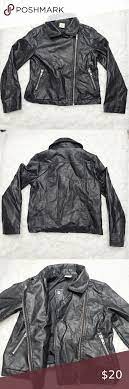 Crazy 8 Girls Faux Leather Jacket Size Small 5 6 Faux Leather Jackets Black Faux Leather Jacket Leather Jacket