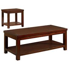 More buying choices $486.99 (1 new offer) sei furniture amherst trunk faux leather & nailhead trim, coffee table, dark cherry/espresso/antique bronze. Furniture Of America Granger 2 Piece Wood Coffee Table Set In Dark Cherry Idf 4107 2pc