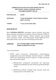 Akta perlindungan saksi 2009 (akta 696) telah dibentangkan dan diluluskan di dewan rakyat pada 26 mac tarikh permulaan kuat kuasa akta ini adalah pada 15 april 2010. Https Pardocs Sinarproject Org Documents 2019 July Parliamentary Session Oral Questions Soalan Lisan 2019 07 16 Parliamentary Replies Par14p2m2 Soalan Lisan 60 Pdf