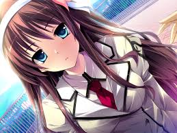 No matter what eye color she has or how long or. Cute Anime Girl Blue Eyes Brown Hair