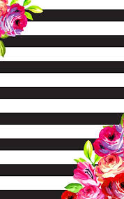 Black And White Stripes With Flowers Background February 2016 Wallpapers May Designs Digital Wallpaper Desktop Wallpapers Backgrounds Iphone Wallpaper