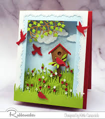 You can make one in just a few minutes with the instructions on this page. How To Make A Shadow Box Greeting Card Fit For The Birds Kittie Kraft