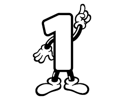 Numero 1 Para Colorear