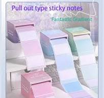 1pc gradient sticky notes pull memo pads - Temu