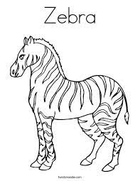 Back to coloring pages zebra. Zebra Coloring Page Twisty Noodle