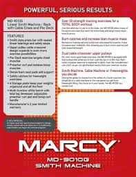 Marcy Diamond Elite Smith System With Linear Bearings Exercise Fitness Benches