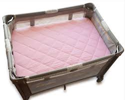 Waterproof Quilted Pack N Play Mini Crib Sheet I Pink Mini Crib Sheets Mini Pack N Play Pack N Play