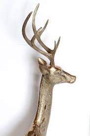 Large Vintage Brass Deer Sculpture Sculptures For Sale Sculpture Vintage Brass