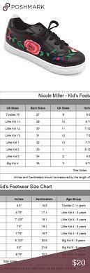 Bogo Nwt Nicole Miller Black Floral Sneaker Floral Sneakers Shoe Size Chart Kids Black Floral